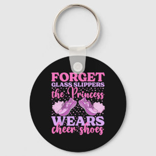 Cheerleader Princess Wears Cheer Shoes Cheerleadin Keychain