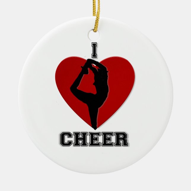 Cheerleader round ornament (Front)