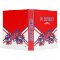 Cheerleader School Colours Red, White and Blue