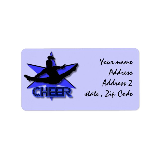 Cheerleader shipping labels (Front)