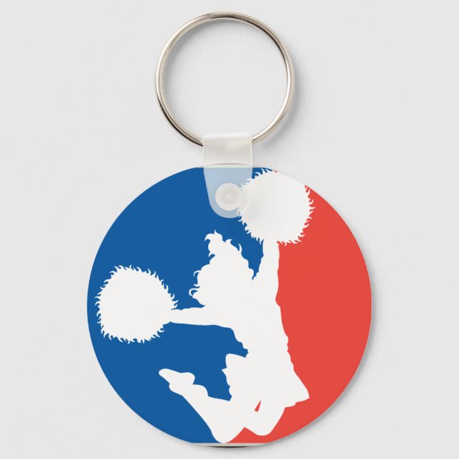 Cheerleader Silhouette Keychain (Front)