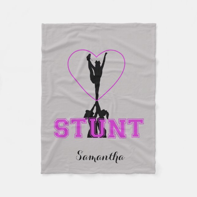 Cheerleader Stunt fleece blanket (Front)