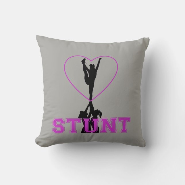 Cheerleader Stunt throw pillow (Front)