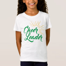 Cheerleader T-Shirt - Green & Gold