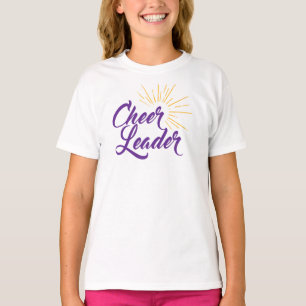 Cheerleader T-Shirt - Purple & Gold