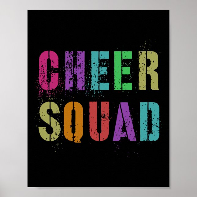 Cheerleader Team Cheer Squad Cheerleading Student  Poster (Front)