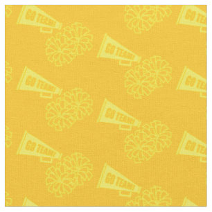 Cheerleader Team School Colours Yellow & Gold Fabric