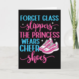 Cheerleader The Princess Wears Cheer Shoes Cheerle Card