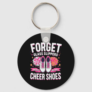 Cheerleader The Princess Wears Cheer Shoes Cheerle Keychain