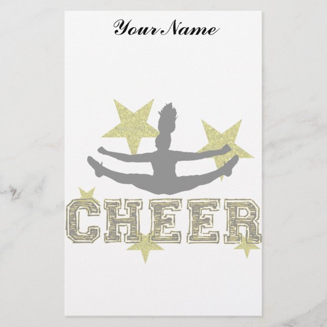 Cheerleader toe touch stationery (Front)