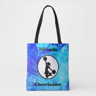Cheerleader Watercolor Tote Bag