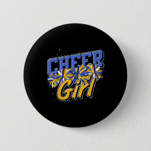 Cheerleader Women Cheer Practice Girls Cheering Ch 2 Inch Round Button
