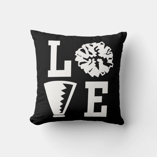 Cheerleaders Amour, Coussin de Cheer Noir (Recto)