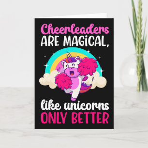 Cheerleaders Are Magical Cheerleading Cheer Cheerl Card