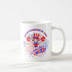 Cheerleader's Cheer Independence Day Coffee Mug
