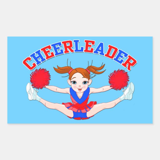 Cheerleaders, Flying Cheerleader Sticker (Front)