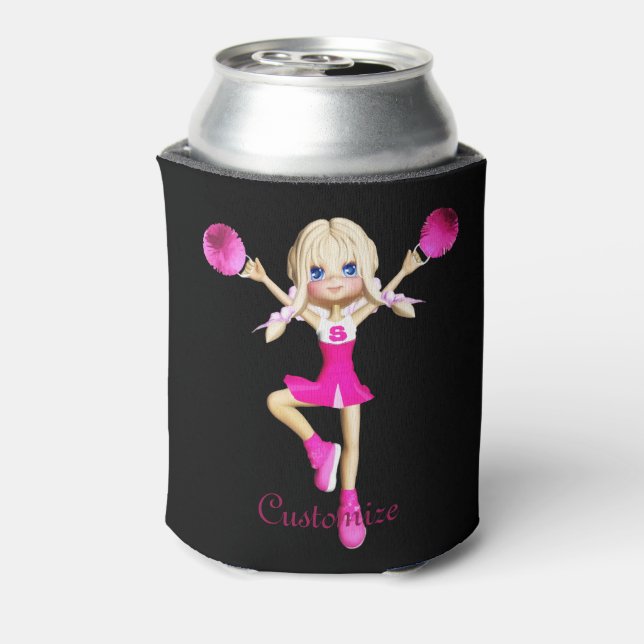 Cheerleaders Gonna Cheer Thunder_Cove Can Cooler (Can Back)