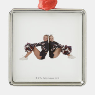 Cheerleaders Metal Ornament