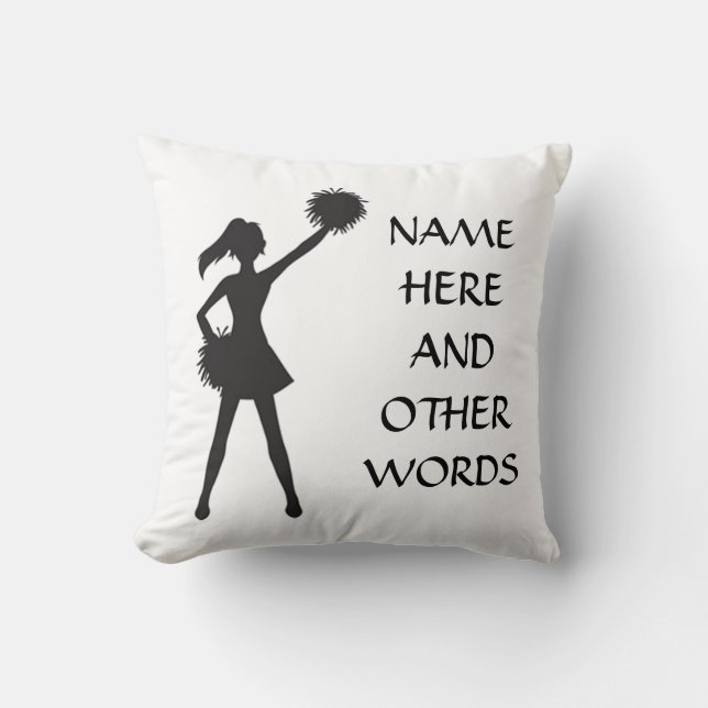 ***CHEERLEADER'S PILLOW*** MAKE IT YOURS THROW PILLOW (Front)