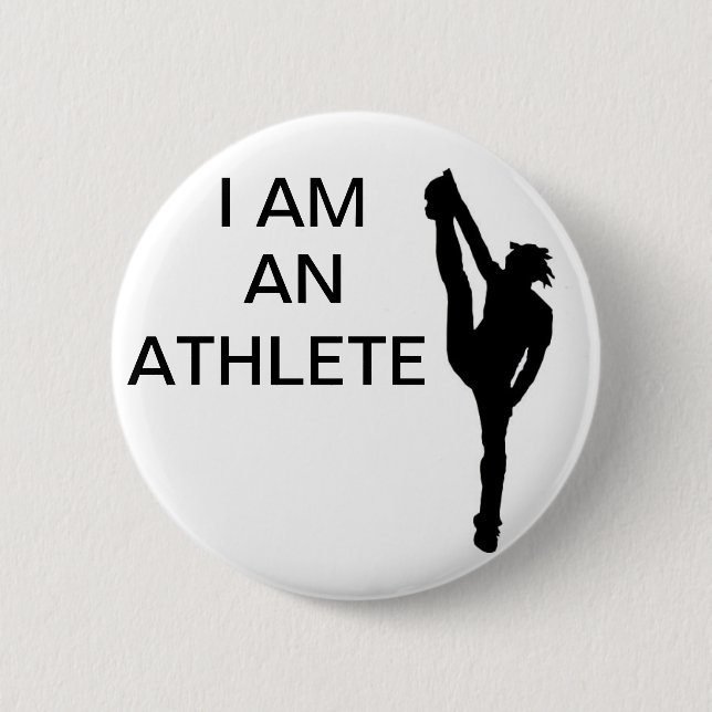 Cheerleading Athlete Button (Front)