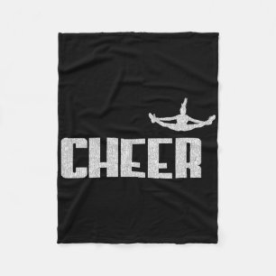 Cheerleading Cheer Coach Mom Dad Cheerleader Gift Fleece Blanket