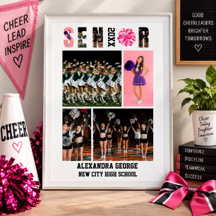 Cheerleading Cheer Graduation Senior Night Poster