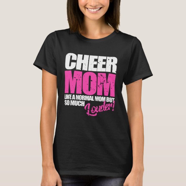 Cheerleading  Cheer Mom  Cheerleader T-Shirt (Front)