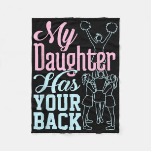 Cheerleading Cheer Mom Ckspot - My Daughter Has Yo Fleece Blanket