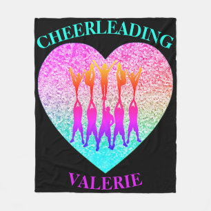 Cheerleading Cheer Stunt Pyramid Fleece Blanket