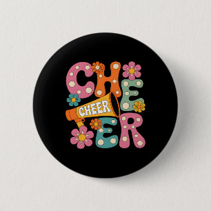 Cheerleading Cheer Team Cheerleader _1 2 Inch Round Button