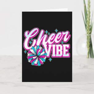 Cheerleading Cheer Vibe Funny Cheerleader Card