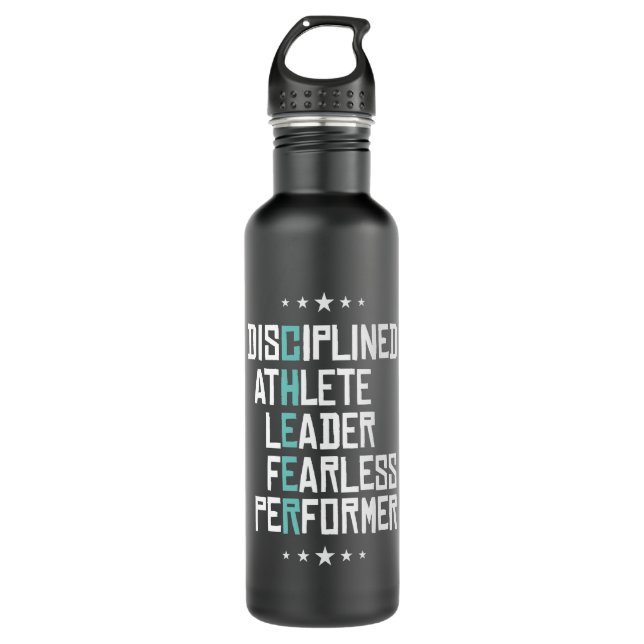 Cheerleading Cheerleader Gymnast 710 Ml Water Bottle (Front)