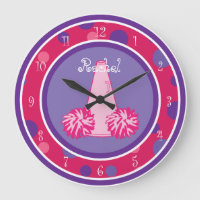 Cheerleading Cheerleader Wall Clock
