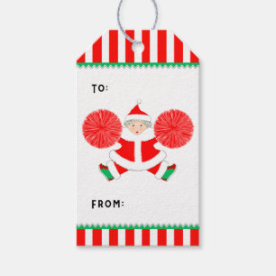 Cheerleading Christmas Gift Tags