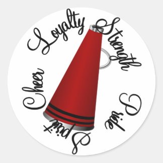 Cheerleading Classic Round Sticker