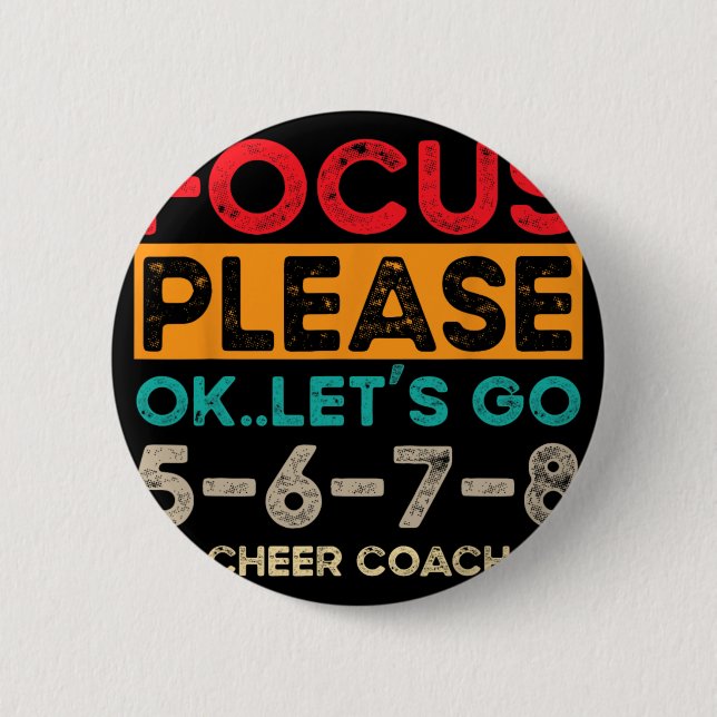 Cheerleading Coach _15  2 Inch Round Button (Front)