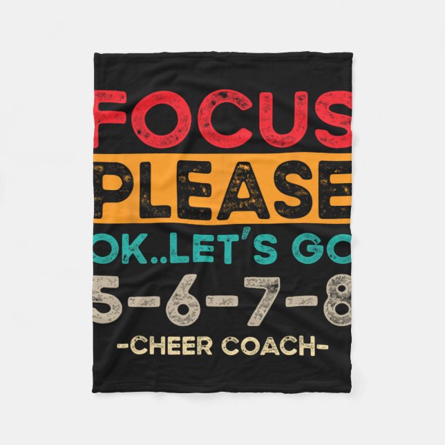 Cheerleading Coach _15  Fleece Blanket (Front)