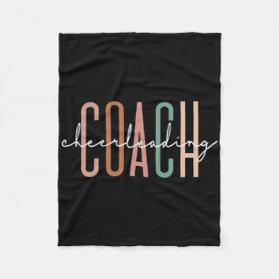 Cheerleading Coach Cute Cheer For Coach Appreciati Fleece Blanket