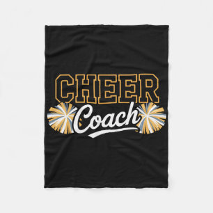 Cheerleading Coach Dedicated Team Mentor Role Mode Fleece Blanket