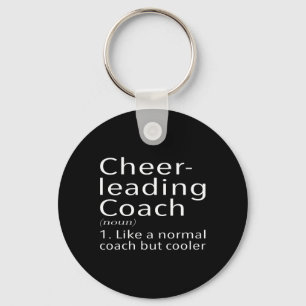 Cheerleading Coach Definition Sports Funny Trainer Keychain