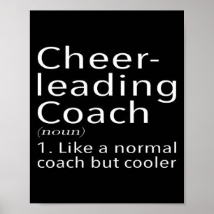 Cheerleading Coach Definition Sports Funny Trainer Poster