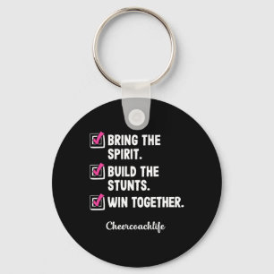 Cheerleading Coach Trainer School Cheerleader Chee Keychain