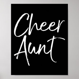 Cheerleading Comp Gift For Auntie Competition Chee Poster