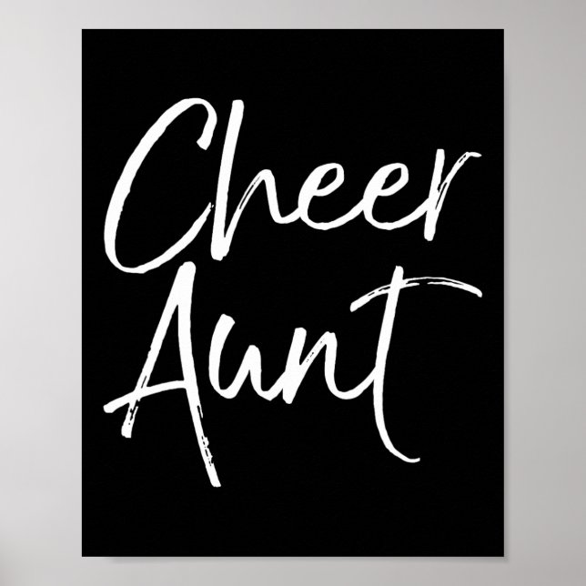 Cheerleading Comp Gift For Auntie Competition Chee Poster (Front)