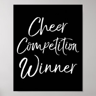 Cheerleading Comp Team Gifts Idea Cheer Competitio Poster