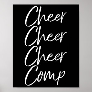 Cheerleading Competition Shirt Girls Cheer Cheer C Poster
