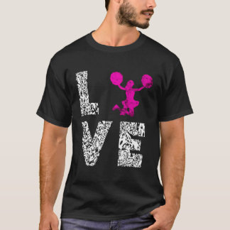 Cheerleading Dancing Cheer Team Love Choreography T-Shirt