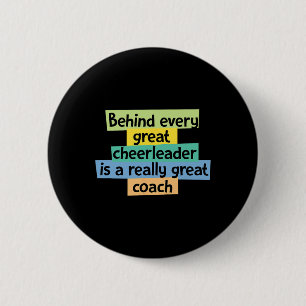 Cheerleading Design For A Coach 2 Inch Round Button