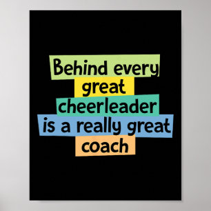 Cheerleading Design For A Coach  Poster