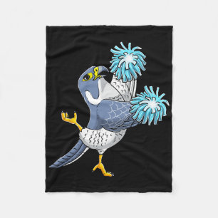 Cheerleading Falcon Cheerleader Cheer Flyer Fleece Blanket
